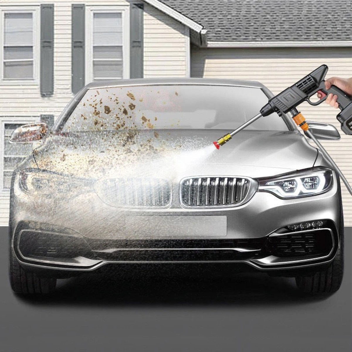 wireless rechargeable surface cleaner household battery powered cordless electric portable carwash gun pressure car washer
