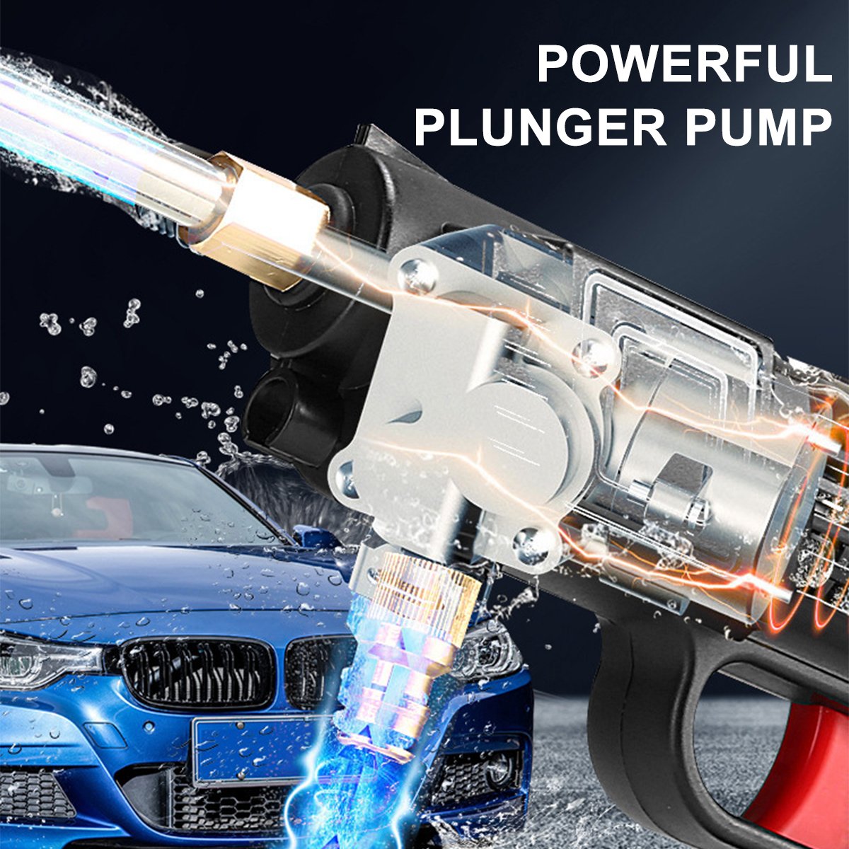 wireless rechargeable surface cleaner household battery powered cordless electric portable carwash gun pressure car washer
