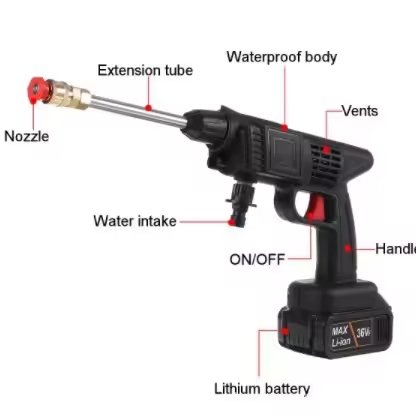 Factory Wholesale Portable Household Electric High Pressure Washer Car Wash Pressure Washer Gun For Cars Metal Stainless Steel