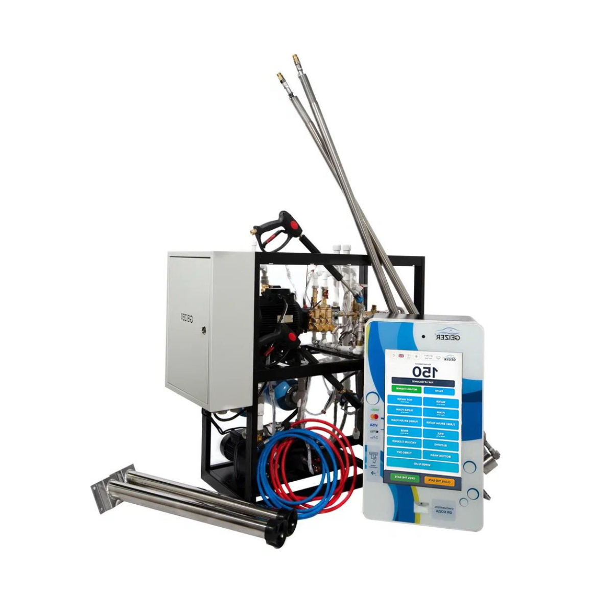 GEIZER Manufacturer - New Invention Base Set 24h Fully Auto Self Service Car Washer Machine and Equipment