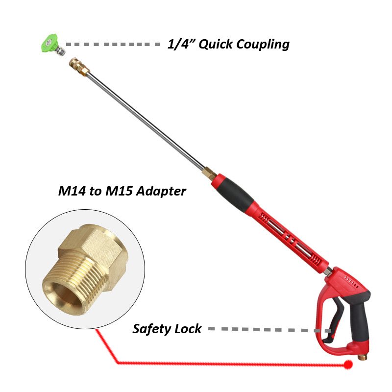 High Demand Products 5000psi High Pressure Cleaner Water Spray Gun For Car Washers