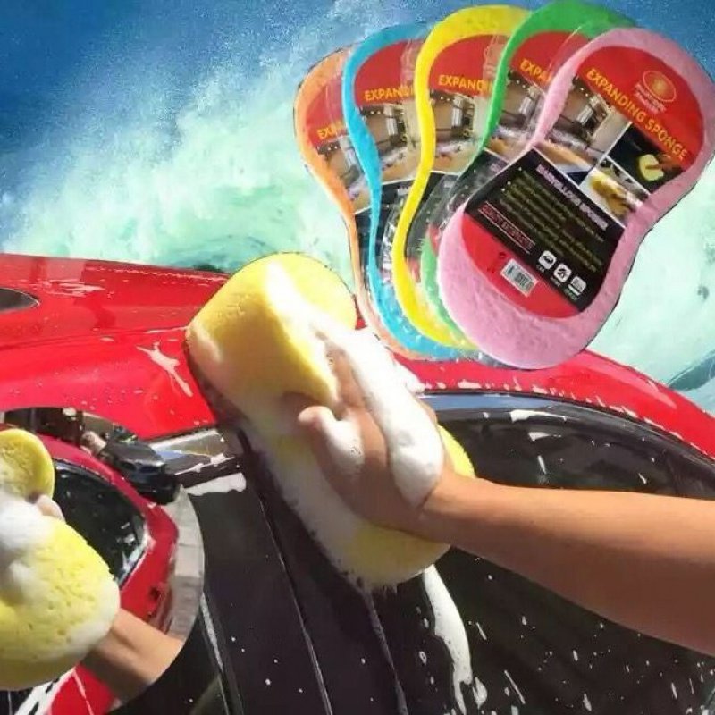 Detailing Exterior Interior Car Washing Sponge Compress Car Washer Wax Buffing Car Polisher