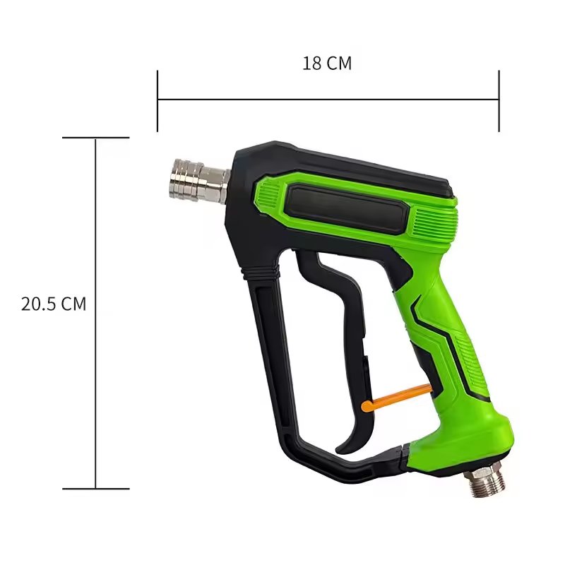 5000PSI New High Pressure Washer Water Gun 1/4" Quick Connect M22-14mm Short Power Washer Gun for car wash