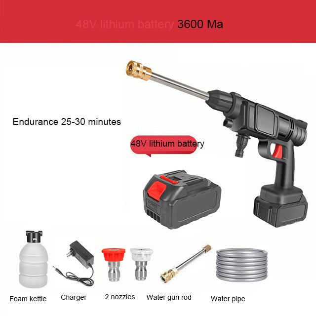 Wireless Car Washer Machine High Pressure Car Washer Set Portable Lithium Battery Car Washing Machine