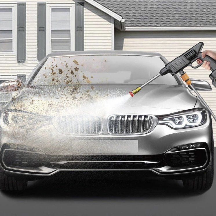 Portable Electric car washer high pressure cleaner High pressure water pump mini car washer With Lithium 96HV Battery