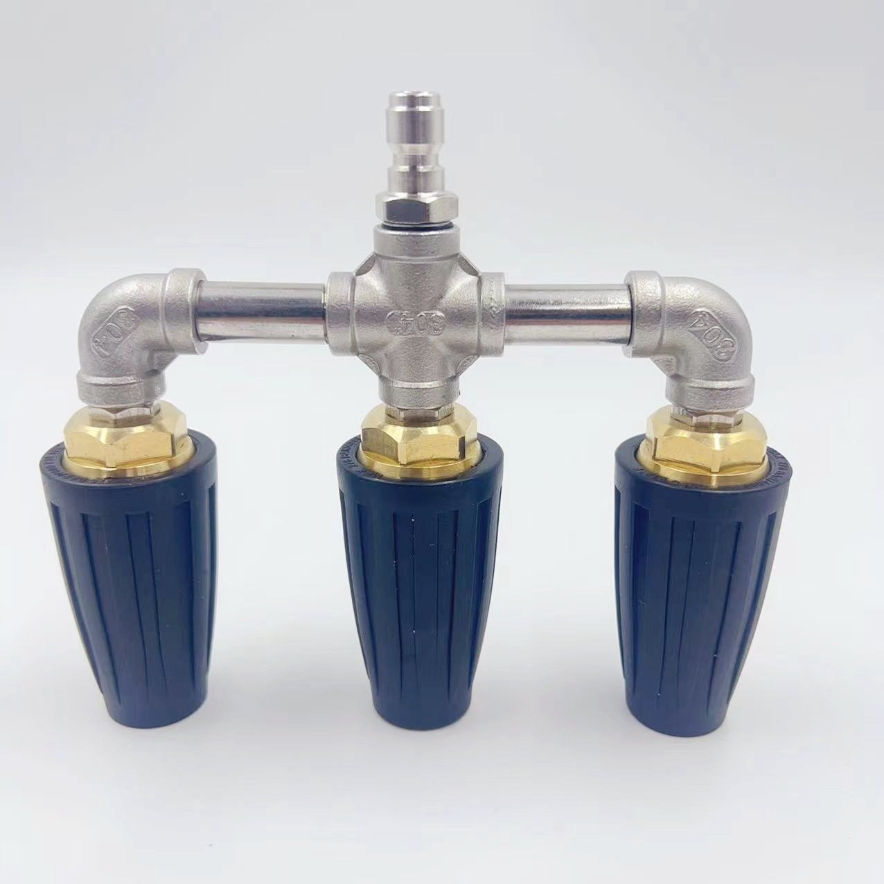 4000PSI 3PCS Rotating Turbo Head Spray Nozzle High Pressure Washer Cleaner with Turbine Pump