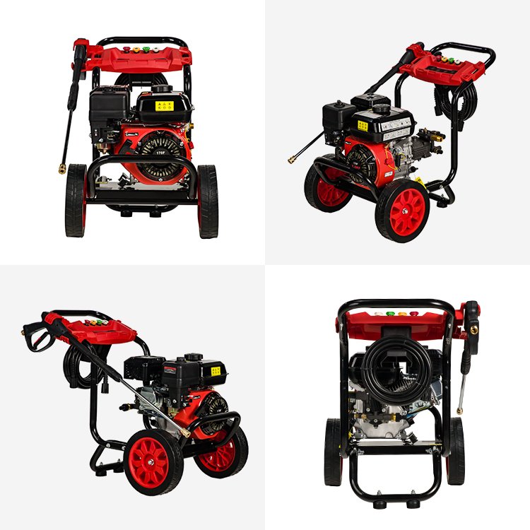 Bison Power Cleaning Tool Low Fuel Consumption High 170BAR 6.5HP 9LPM Pressure Washer With Strong Power