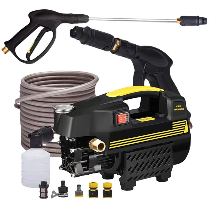 Light and thin type pressure washer quiet strong cleaning minimum power 1500W pressure washer factory direct supply car washer