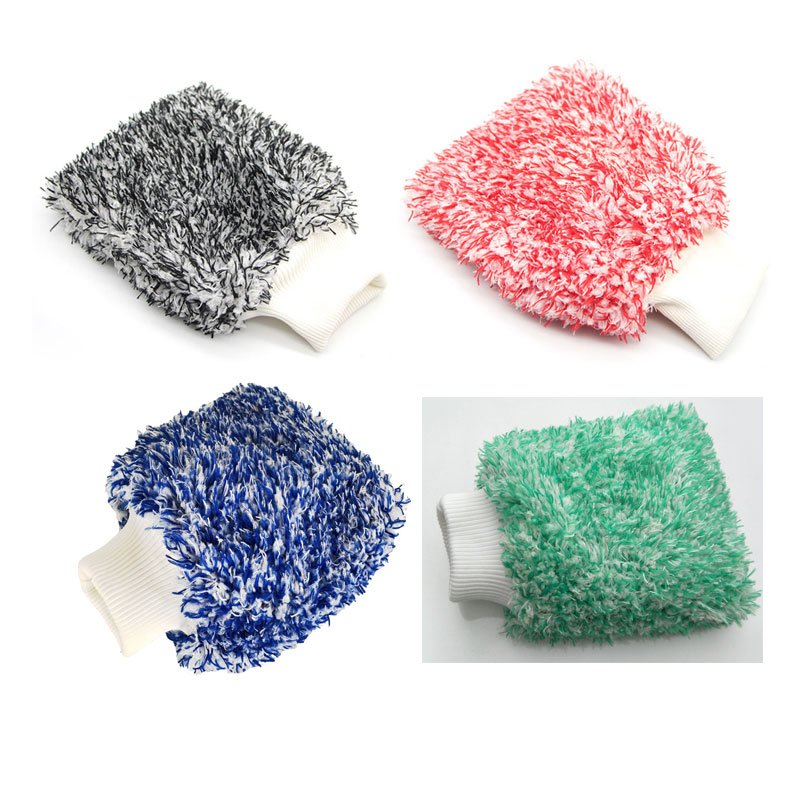 New Arrival Microfiber Ultra Soft and Absorbent Car Sponge Cleaning Towel Car Wash Equipment Cleaning Mitt