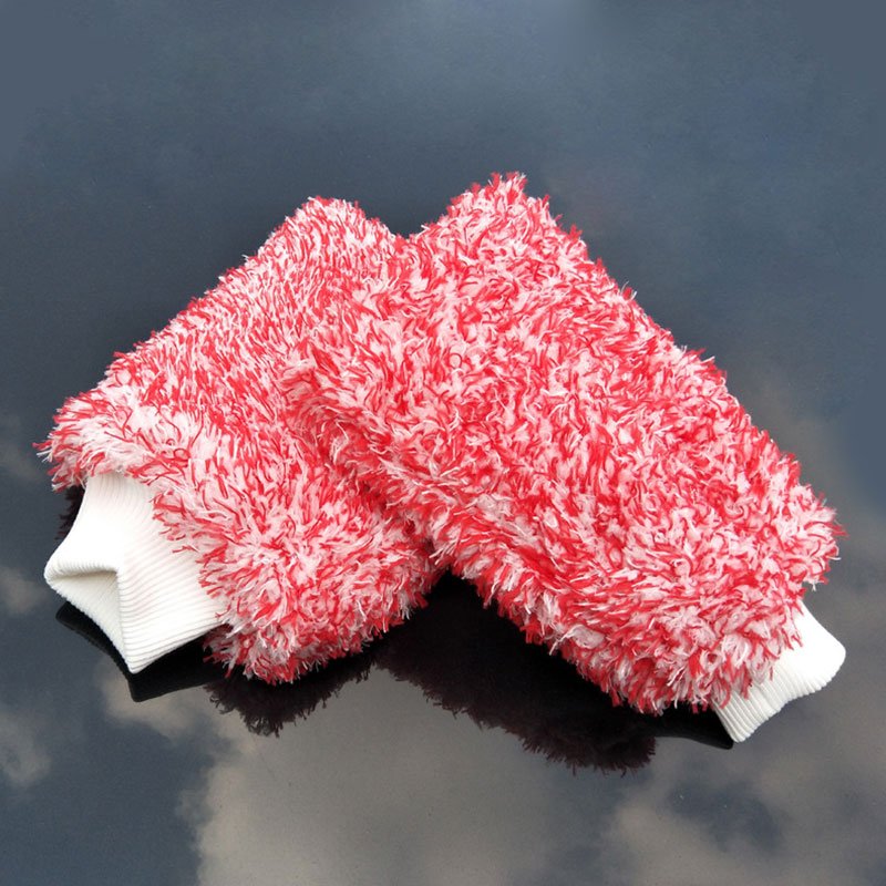 New Arrival Microfiber Ultra Soft and Absorbent Car Sponge Cleaning Towel Car Wash Equipment Cleaning Mitt