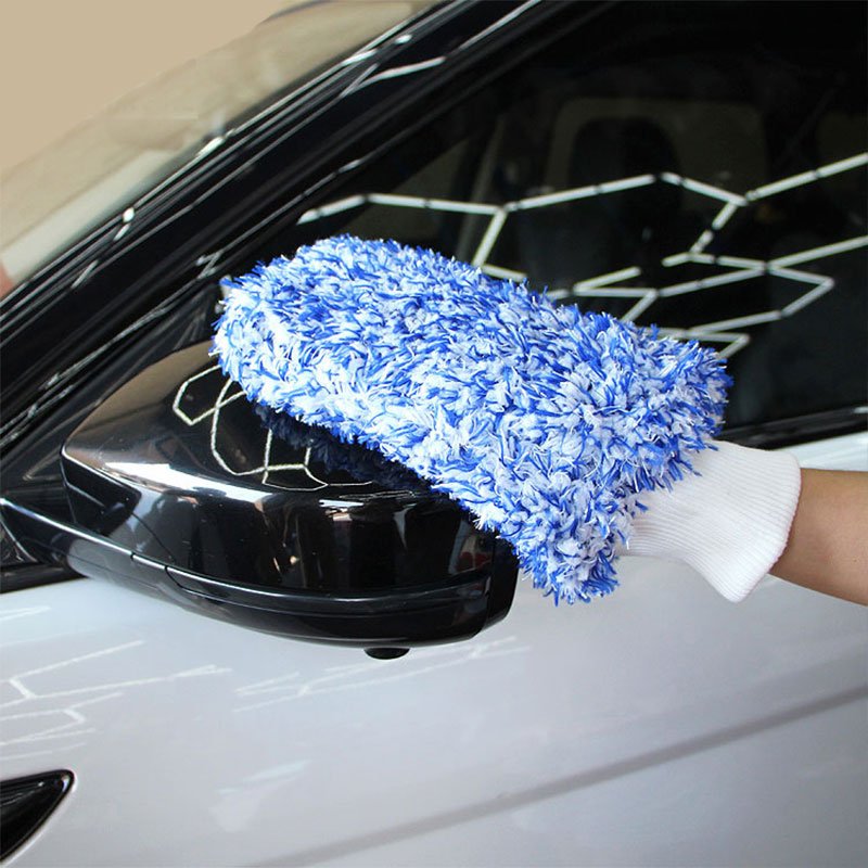 New Arrival Microfiber Ultra Soft and Absorbent Car Sponge Cleaning Towel Car Wash Equipment Cleaning Mitt