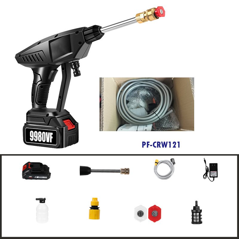 Pelifish Big Pressure Self-service Rechargeable Car Washer Pump 5m Water Pipe Truck Water Gun High Quality with Full Accessories