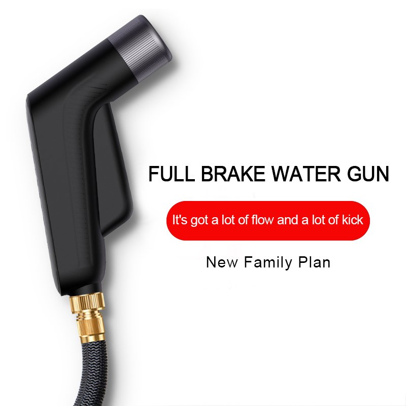 Metal Handheld Garden Water Hose Nozzle Sprayer Car Washer High Pressure Car Wash Gun