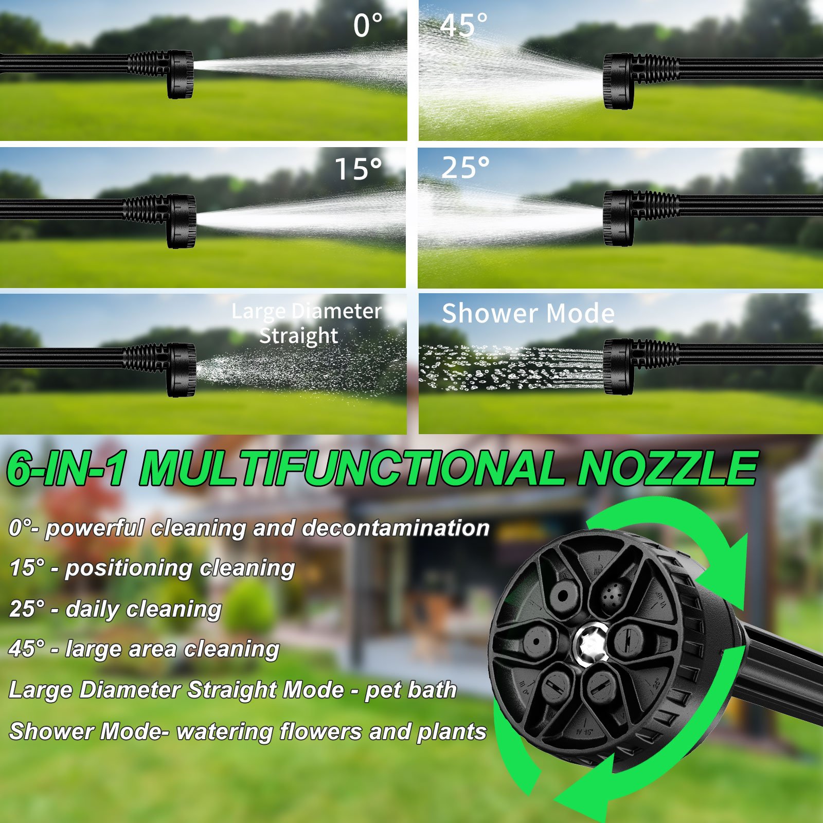 FEIHU 21V Cordless Car Washer Water Jet Gun with Private Design and Patent Portable One-hand High Pressure Water Gun Cleaner