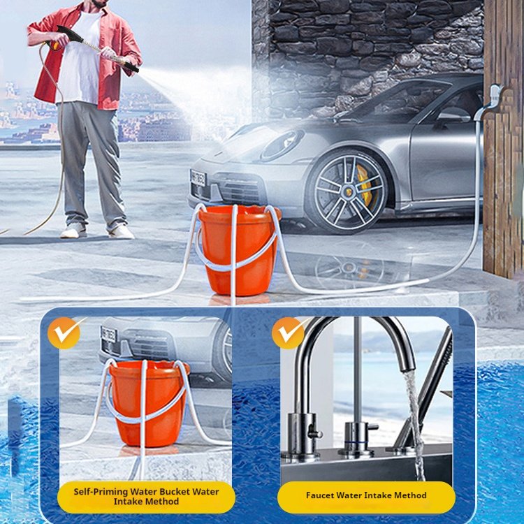 Mini High Pressure Cleaner Wash Foam Equipment Automatic Quick Car Washer