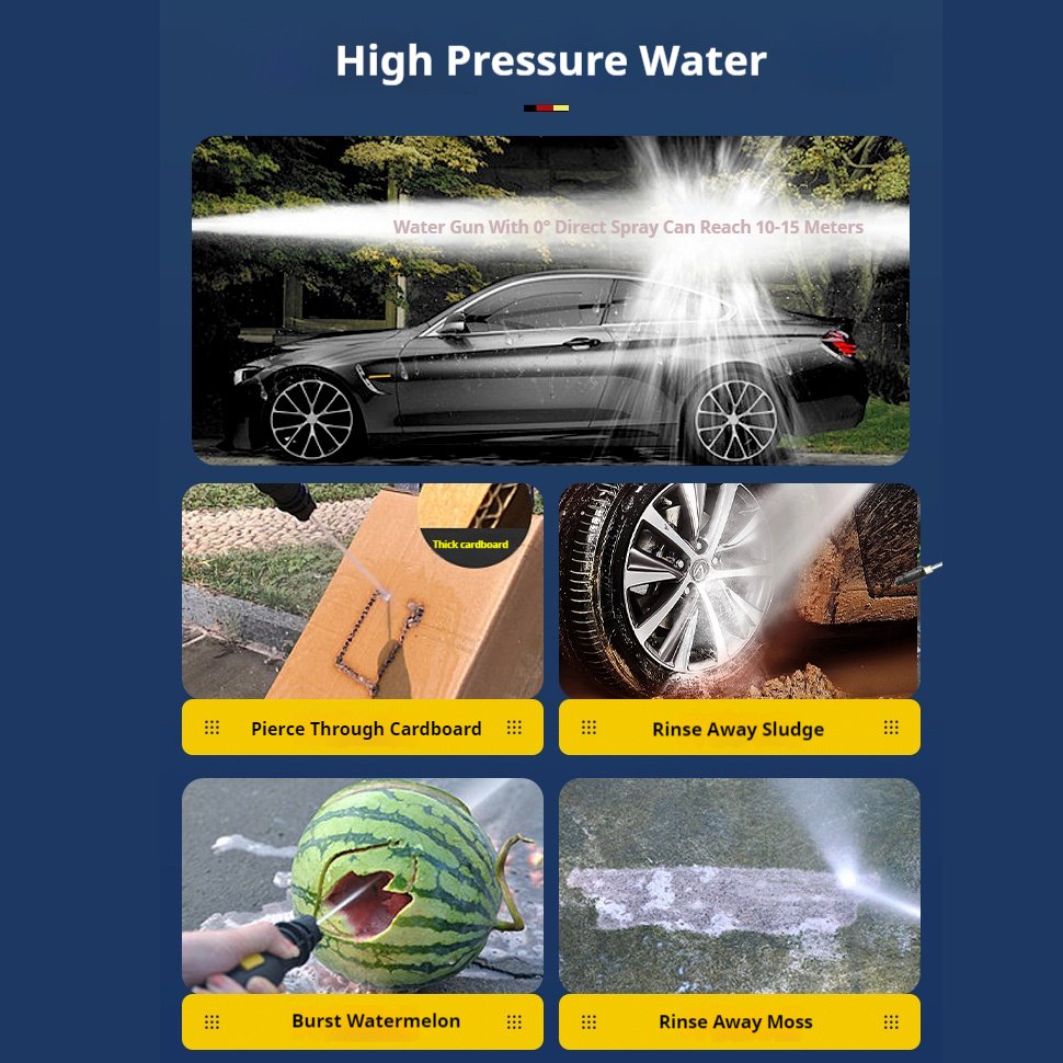 Mini High Pressure Cleaner Wash Foam Equipment Automatic Quick Car Washer