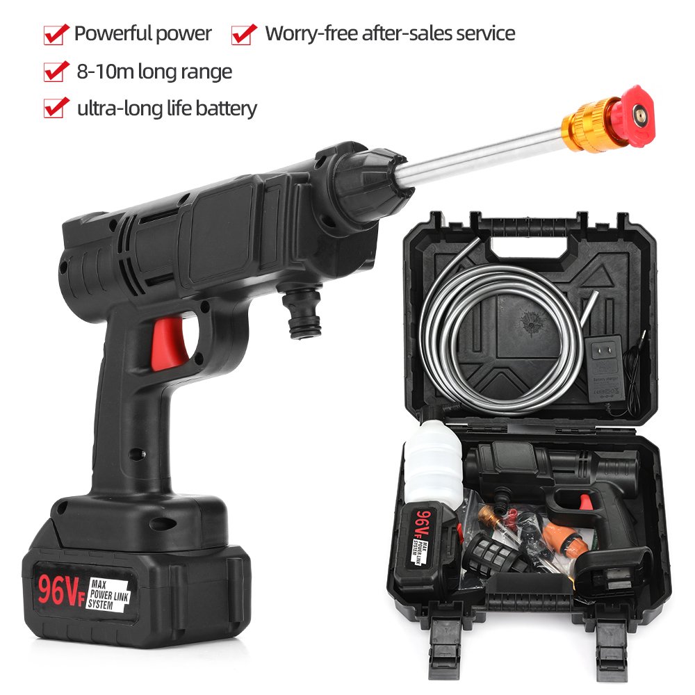 Electric 96V cordless 48 volt washing lithium battery car power high pressure washer portable