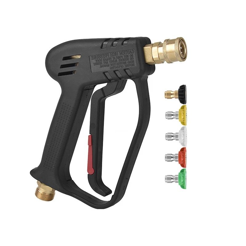 Wholesale Custom High Pressure Water Bottle Spray Washer Gun Car Washing Quick Connector 5 Colour Spray Nozzles Kit