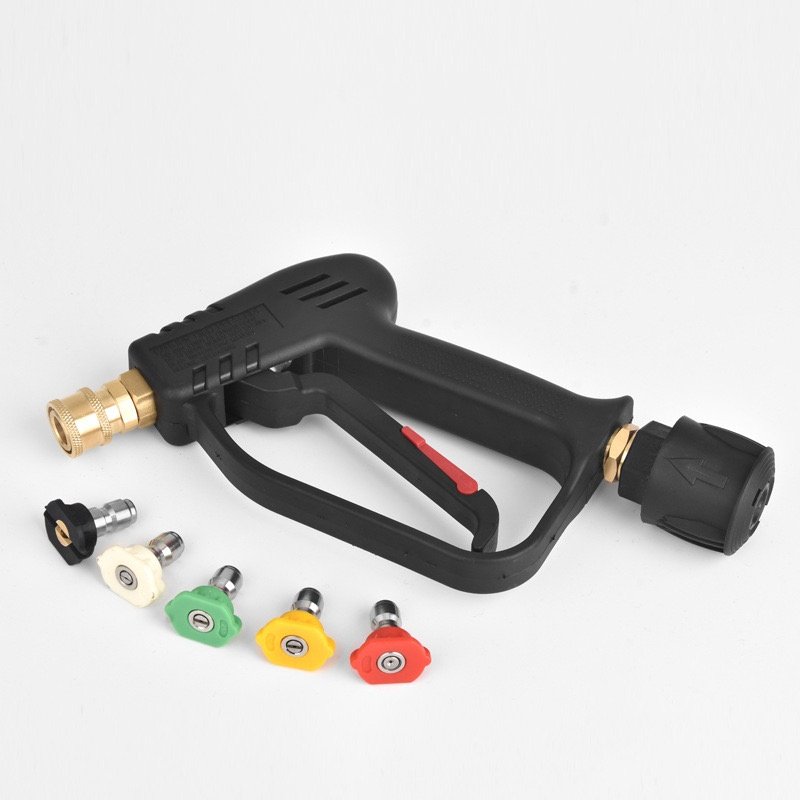 Wholesale Custom High Pressure Water Bottle Spray Washer Gun Car Washing Quick Connector 5 Colour Spray Nozzles Kit