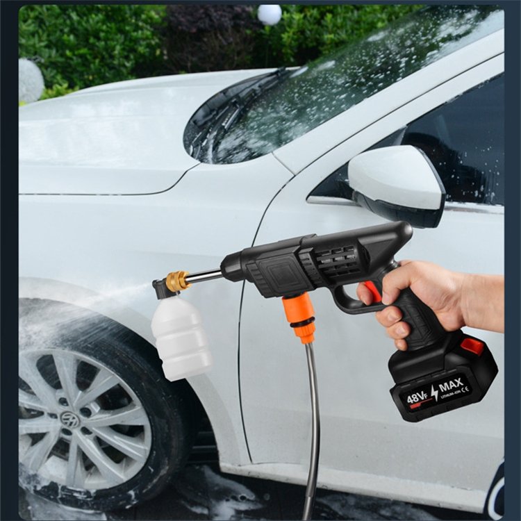 Lithium High Pressure Hand Spray Gun Water 12000mAh Carwash Automatic 21V Lavage Automobile Car Washer