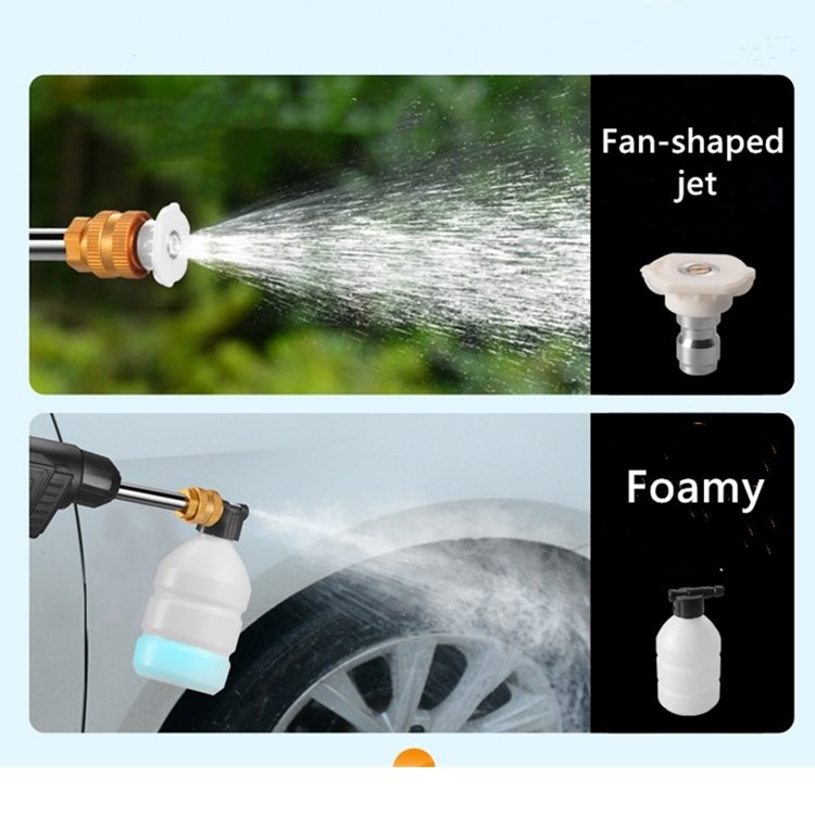 Lithium High Pressure Hand Spray Gun Water 12000mAh Carwash Automatic 21V Lavage Automobile Car Washer