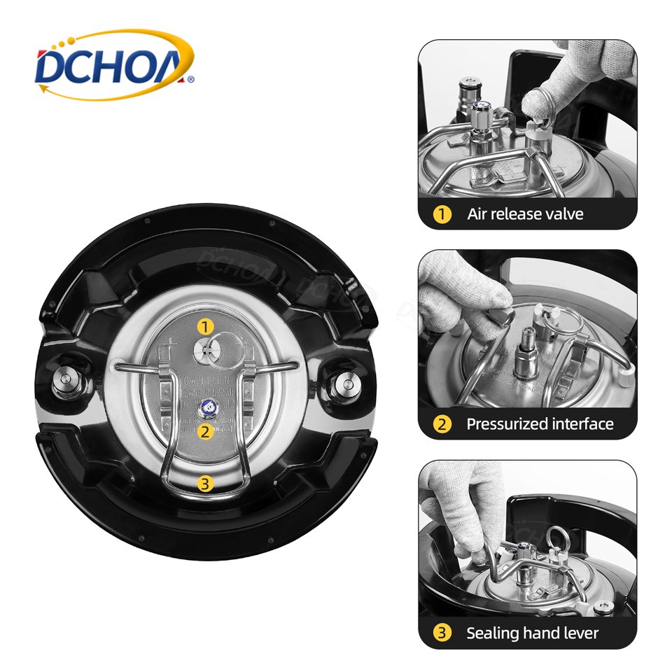 DHCOA PPF Pressure Car Wash Tank Customize Logo Color 9.5L Window Tint Keg Sprayer