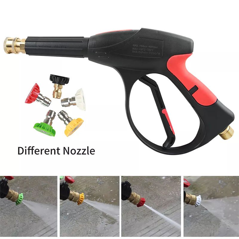 1/4" Pressure Washer Nozzle Watering Hose High Pressure Hose Pressure Car Wash Gun Set