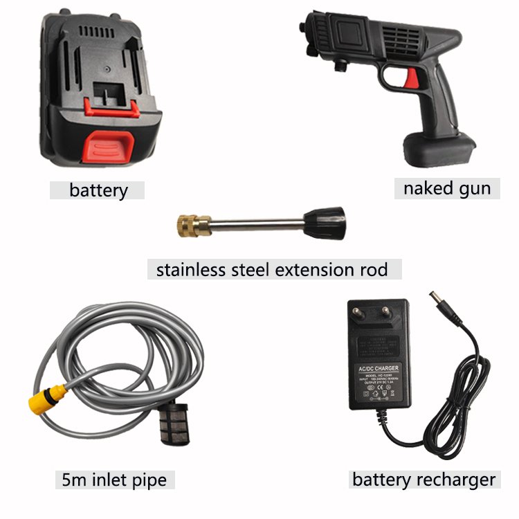 Top Quality Cordless Portable High Pressure Water Guns Electric Car Wash Gun With Rechargeable Battery Car Washer