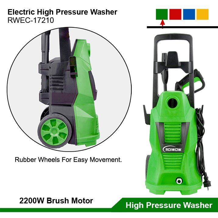 2200W Power Electric High Pressure Cleaners Water Cleaning Car Washing Machine Equipment Electric Portable Pressure Washer Pump