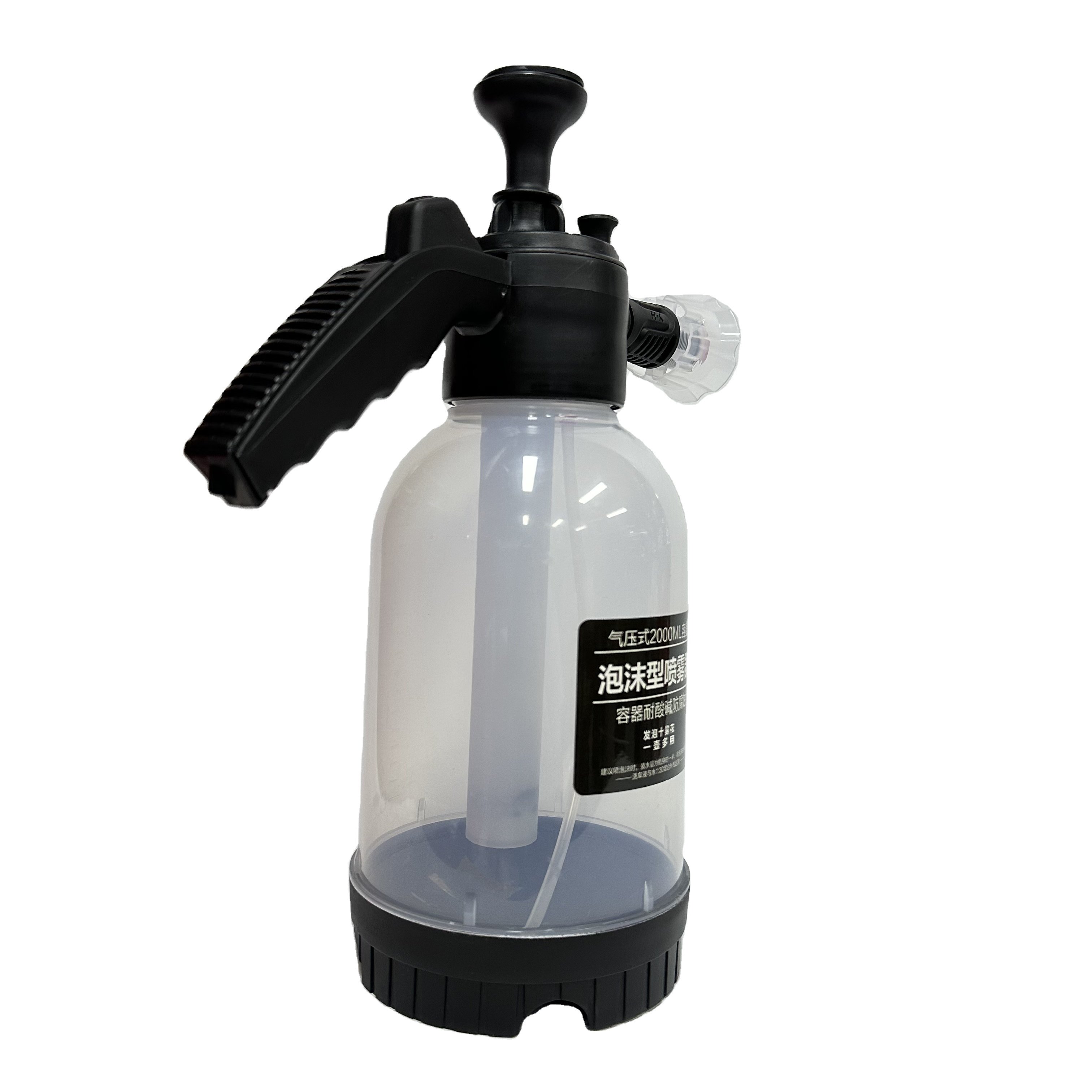 JYM-0207 2L manual pump foam sprayer Pneumatic gun Snow foam car wash spray bottle for car body cleaning