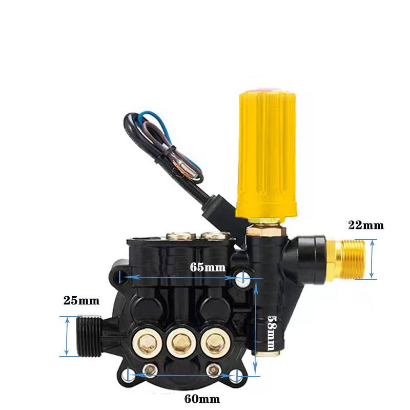 Portable High-Pressure Water Jet Cleaner Pump Head Adjustable for Cleaning for Car Washers Arbitrary water pressure regulation