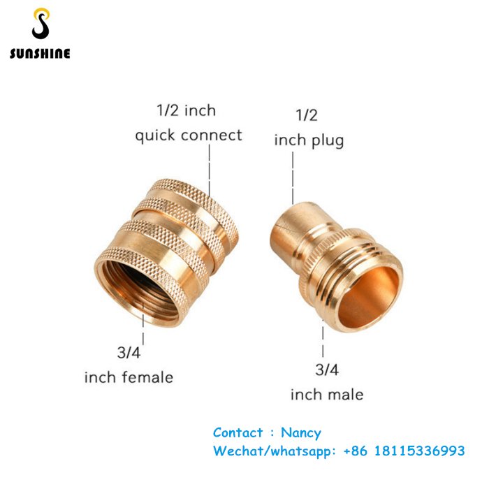 Car washer 8pcs high Pressure Washer Adapter Set Quick Disconnect Kit M22 Swivel to 3/8'' Quick Connect 3/4" to Quick Release