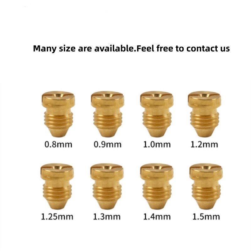 1.1mm and 1.25mm Foam Cannon Orifice Nozzle Tips, Replacement Thread Nozzle for Snow Foam Lance