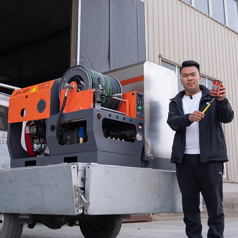 AMJET gasoline high pressure cleaner 200Bar pressure cleaner commercial car washer high pressure cleaner