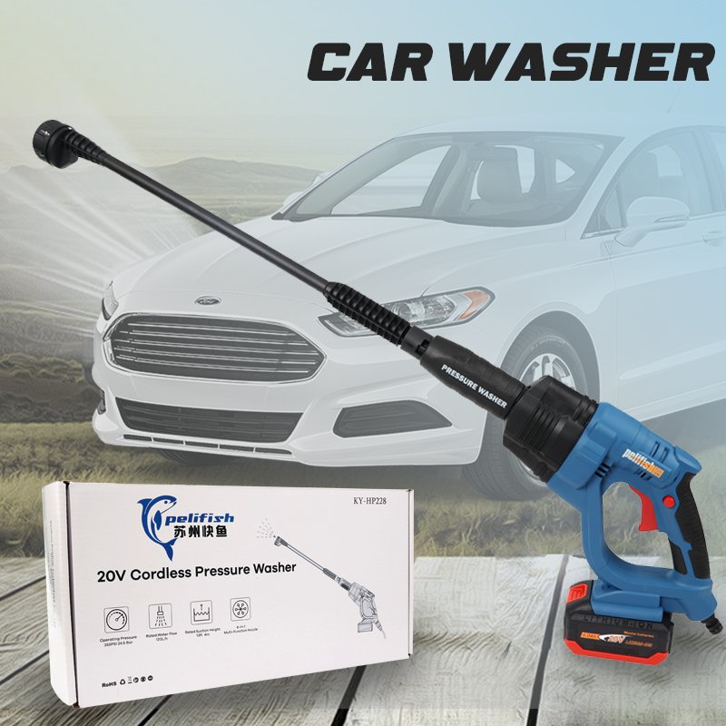 PELIFISH High Pressure Car Washer Water Gun Strong Flushing Adjustable Portable Car Wash
