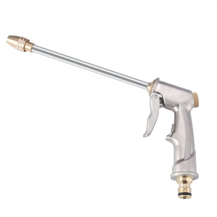 Water Hose Nozzle, Heavy Duty Metal Spray Gun, 360 Rotating Water Adjustment Leak Proof Pistol Grip Sprayer for Car washing