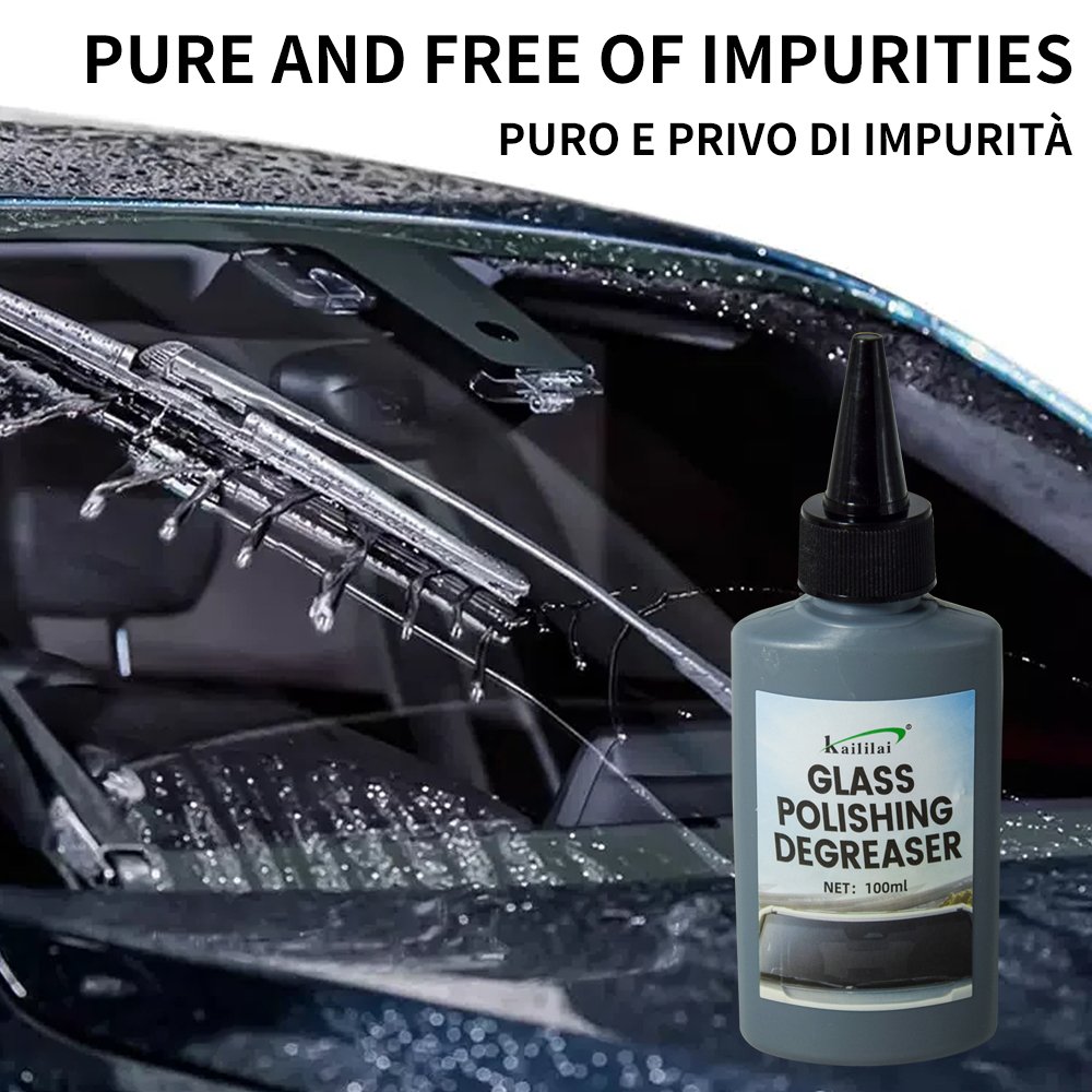 Auto Detailing Rainproof Agent Glass Coating Oil Film Remover 500ml Car Wax for Polish Used on Automotive Glass Foam Material