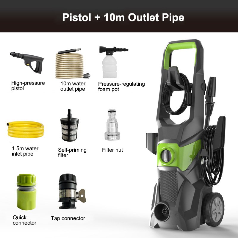 220V Electric Pressure Washer Fully Automatic Car Washing Machine High Power Roller High Pressure Washer High Pressure Cleaners
