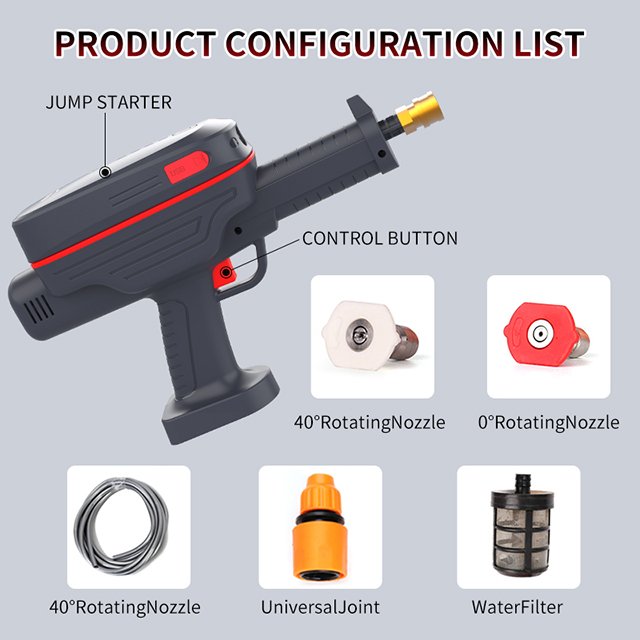 Wireless Lithium Battery Portable Car Washer Pressure Machine 24V Car Washer