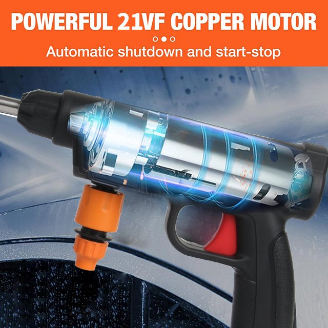 Lithium Battery Cordless Car Care Cleaning Washing Machine Wireless Water Wash Gun High Pressure Portable Car Washer
