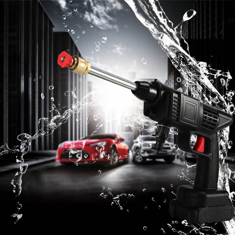 24V Cordless Portable Wireless Car Cleaning Gun Machine Handheld Water Gun Electric High Pressure Car Washer