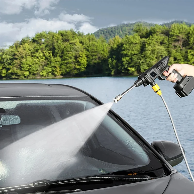 Lithium battery 24V 48V rechargeable wireless high pressure Cordless Wireless Portable car wash machine car washer