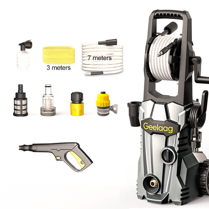 Power Tools 1600W Car Jet Washer Cleaner Electric High Pressure Commercial Mobile Car Washer Machine