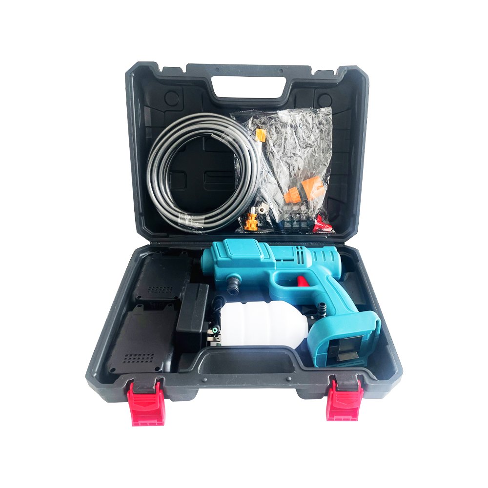 2022 New Power Tools Lithium Cordless High Pressure Electric Car Washer Gun Rechargeable Portable Car Wash Machine