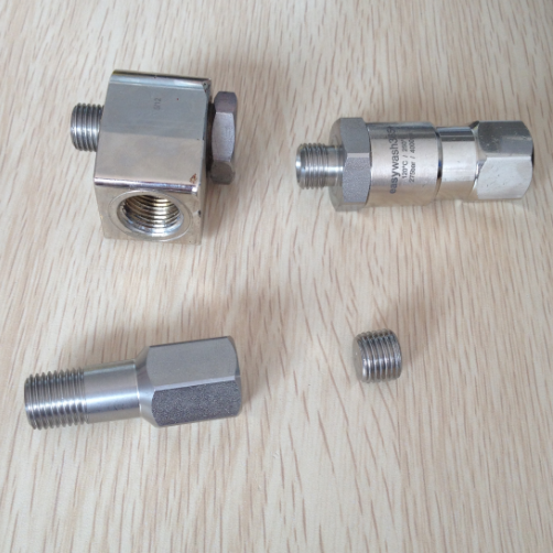 Pressure Washer Swivel Nozzle- 4000 PSI, 3/8in. NPT-M, Stainless Steel Pressure Washer Adapter Set, Quick Connect Kit,