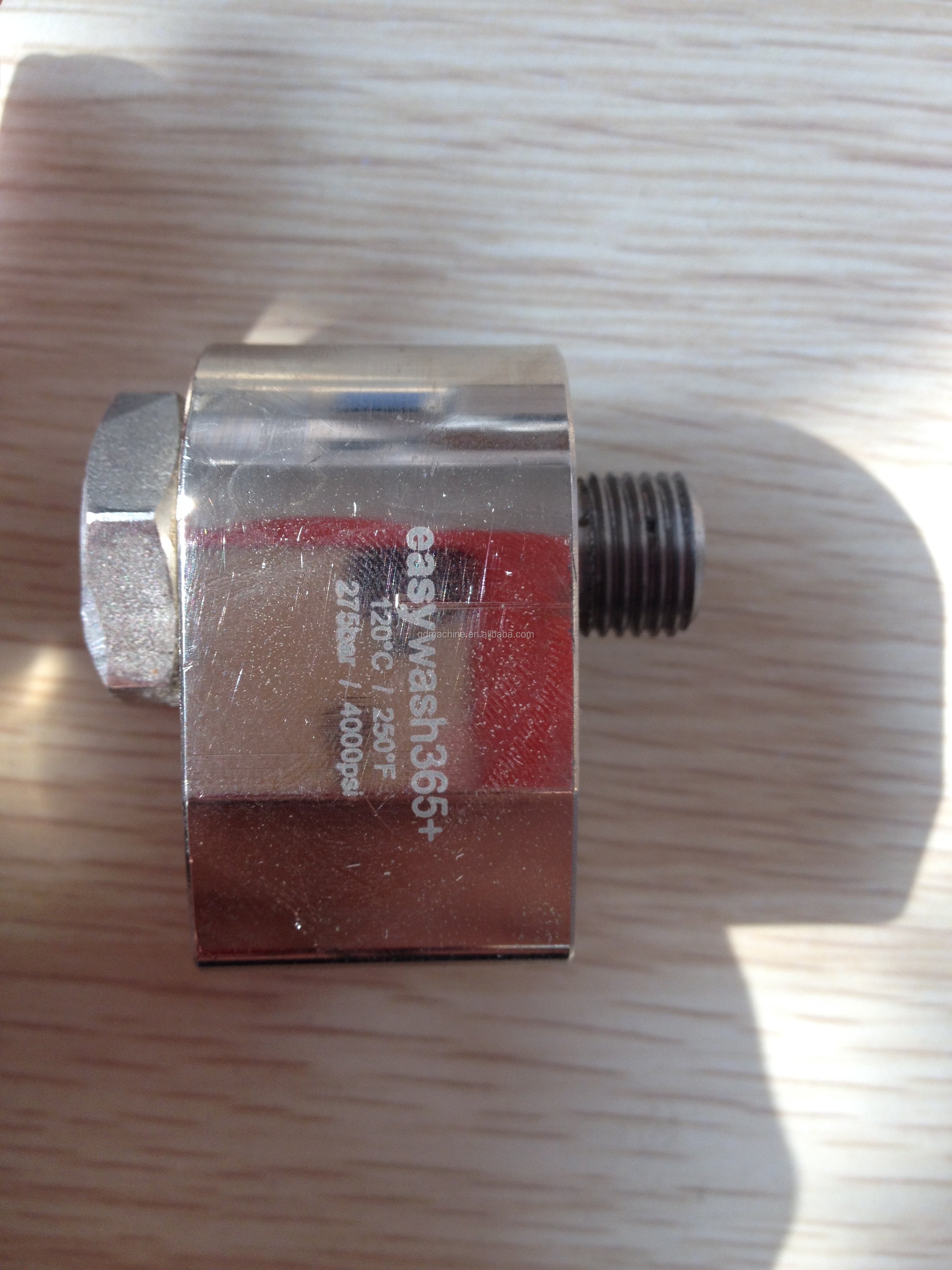 Pressure Washer Swivel Nozzle- 4000 PSI, 3/8in. NPT-M, Stainless Steel Pressure Washer Adapter Set, Quick Connect Kit,