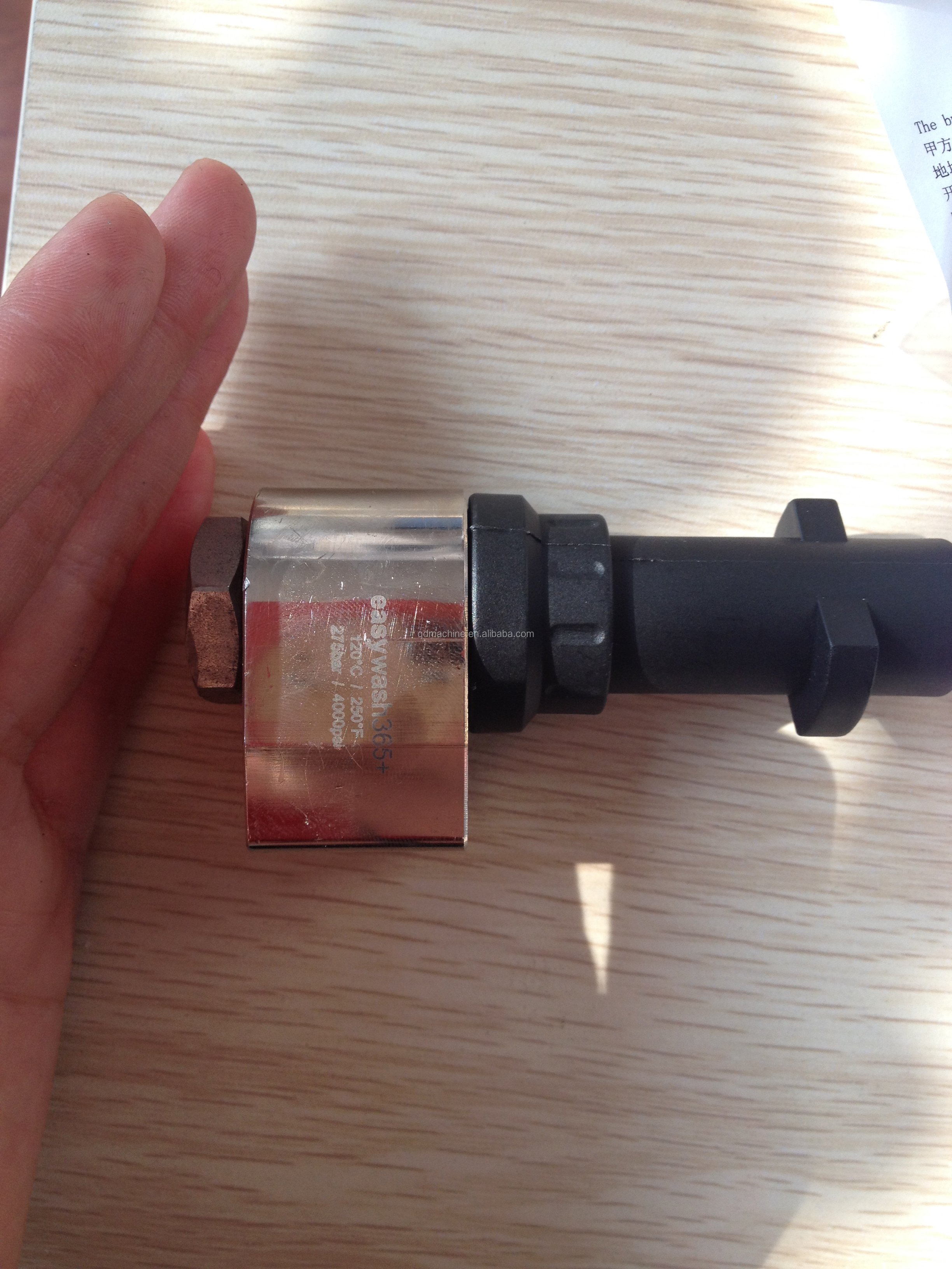 Pressure Washer Swivel Nozzle- 4000 PSI, 3/8in. NPT-M, Stainless Steel Pressure Washer Adapter Set, Quick Connect Kit,