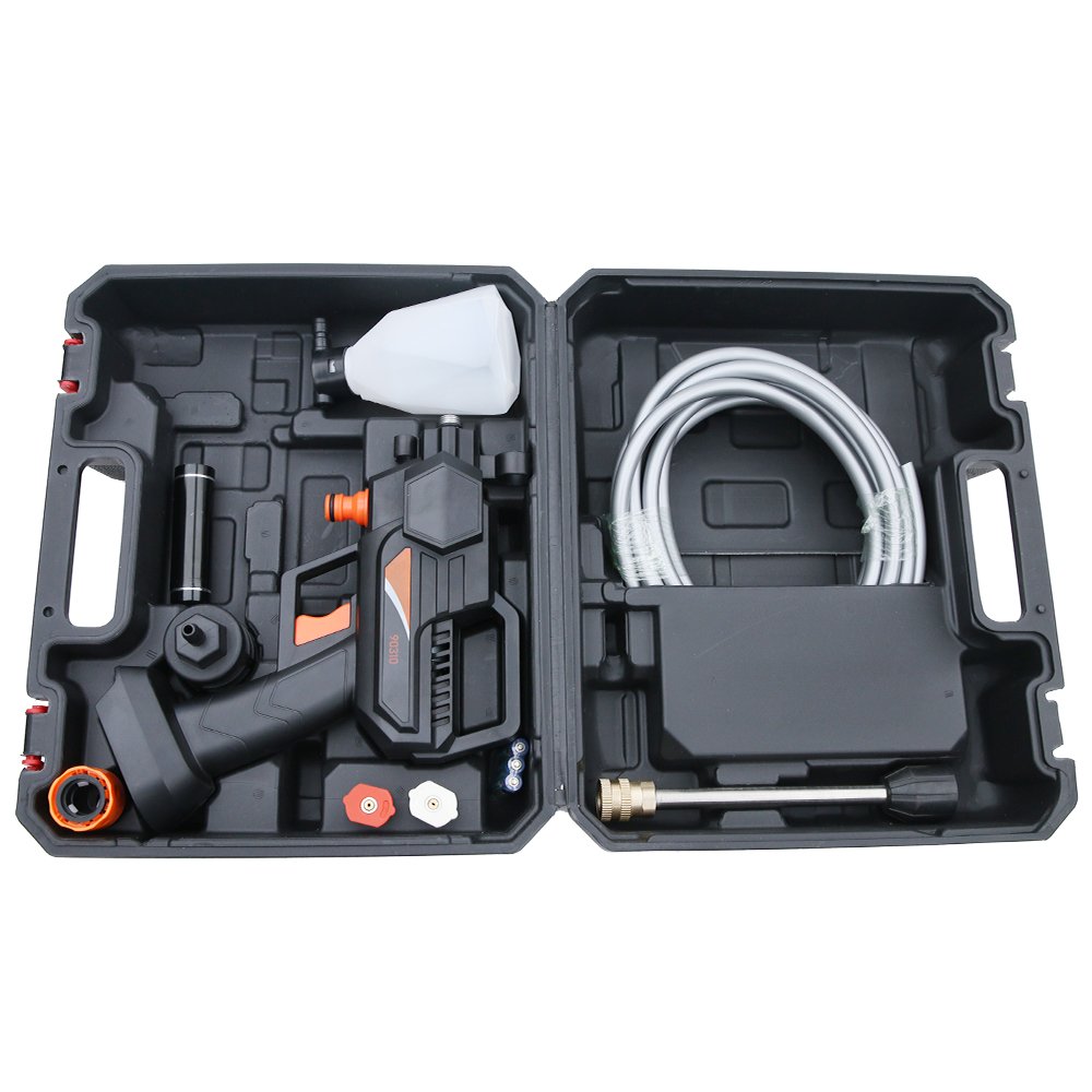 Lithium Ion Battery Powered Car Washer ABS Plastic Stainless Steel Stainless ABS Power Tools Include Pressure Cleaning Foaming