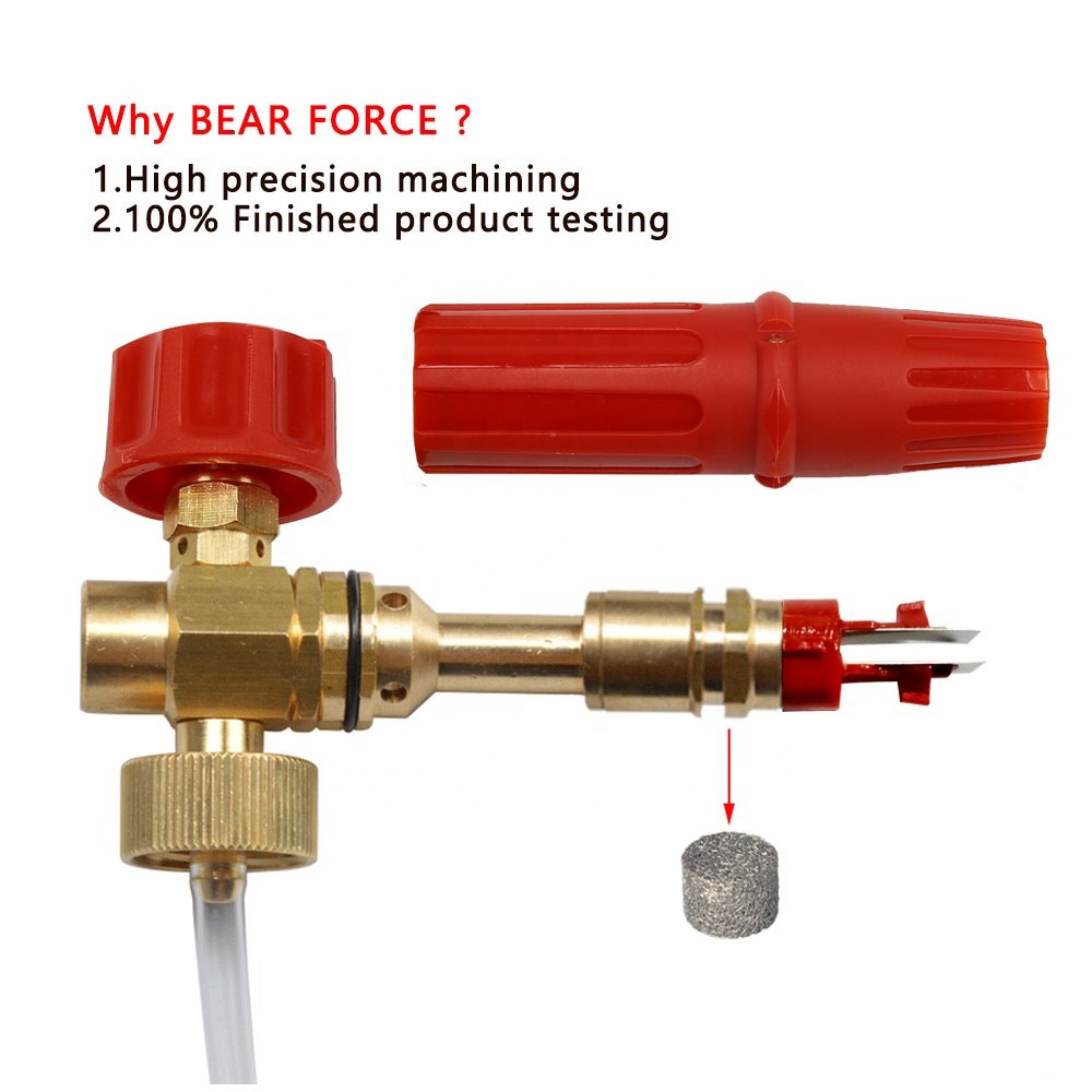 Pressure Washer Professional Red Foam Cannon High Pressure Foam Generator Car Washer Snow Foam Lance with Optional Adapter