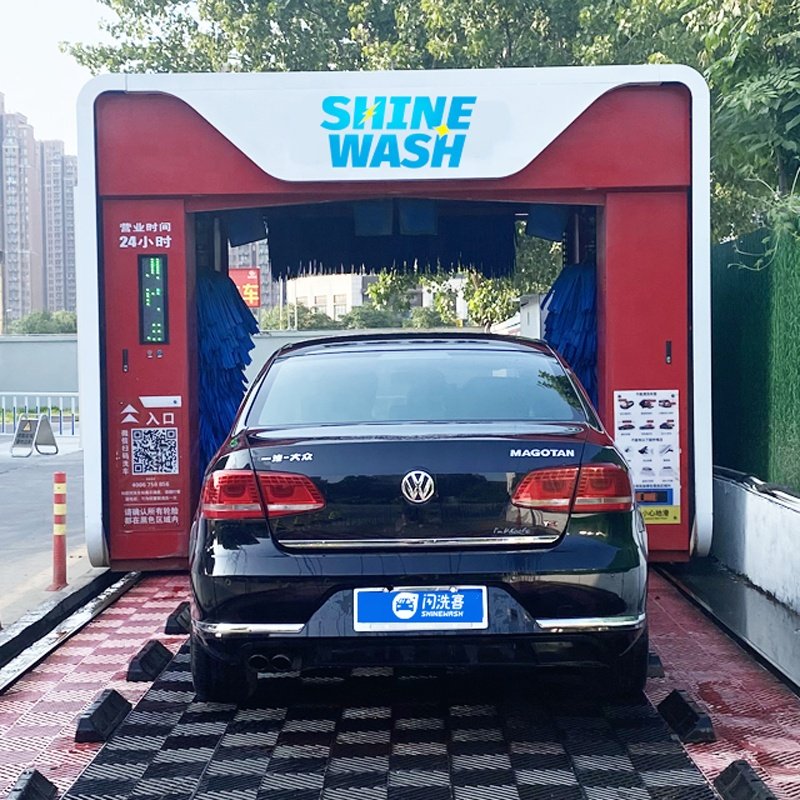 Low electricity consumption china rollover car washer with fully automatic car wash machine touchless